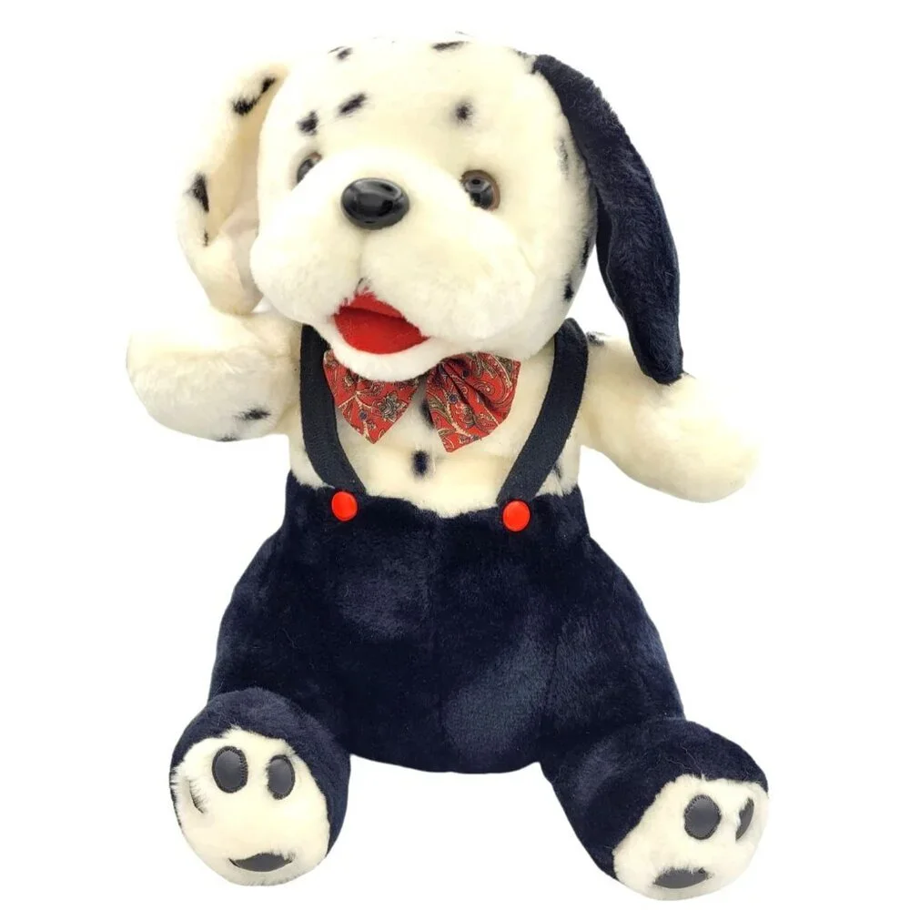 Vintage 1980s Brooklyn Doll & Toy Dalmatian Stuffed Plush Puppy Dog 15" - Picture 1 of 9